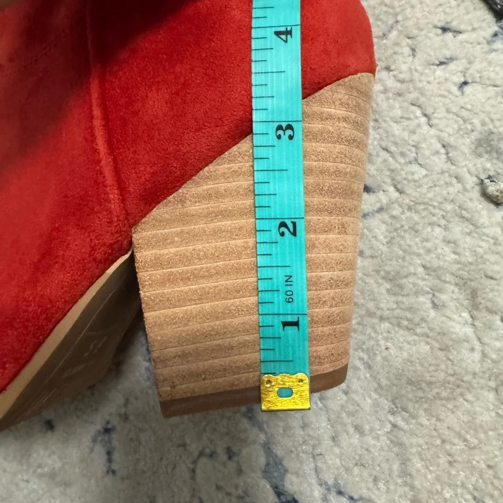 Mi.iM Red Stitched Over-the-Knee Western Boots